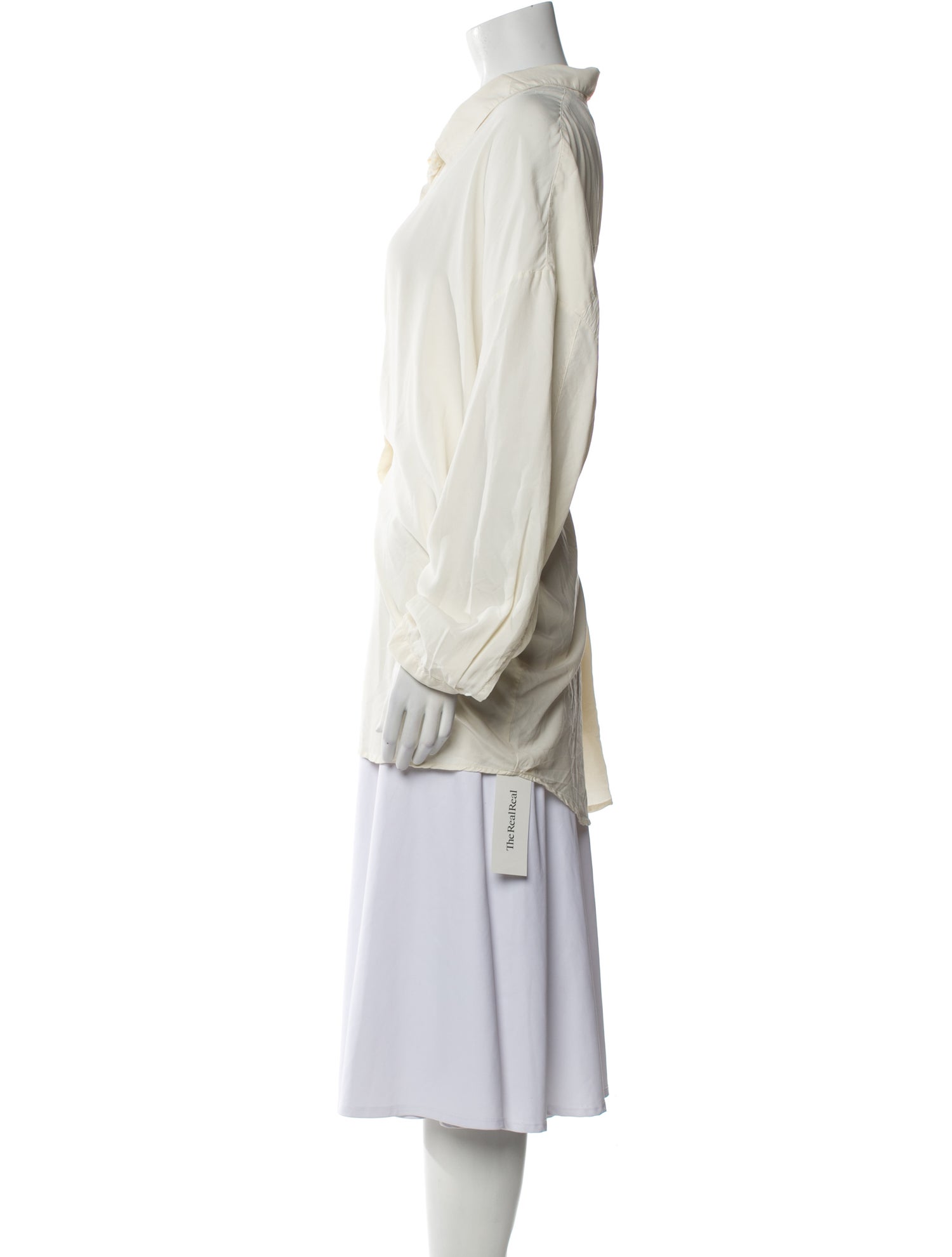 private0204 Silk Long Sleeve Tunic