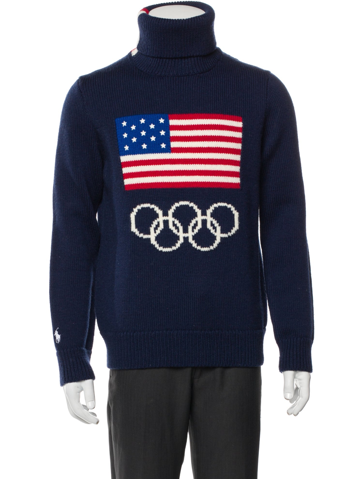 Polo Ralph Lauren Graphic Print Turtleneck Pullover