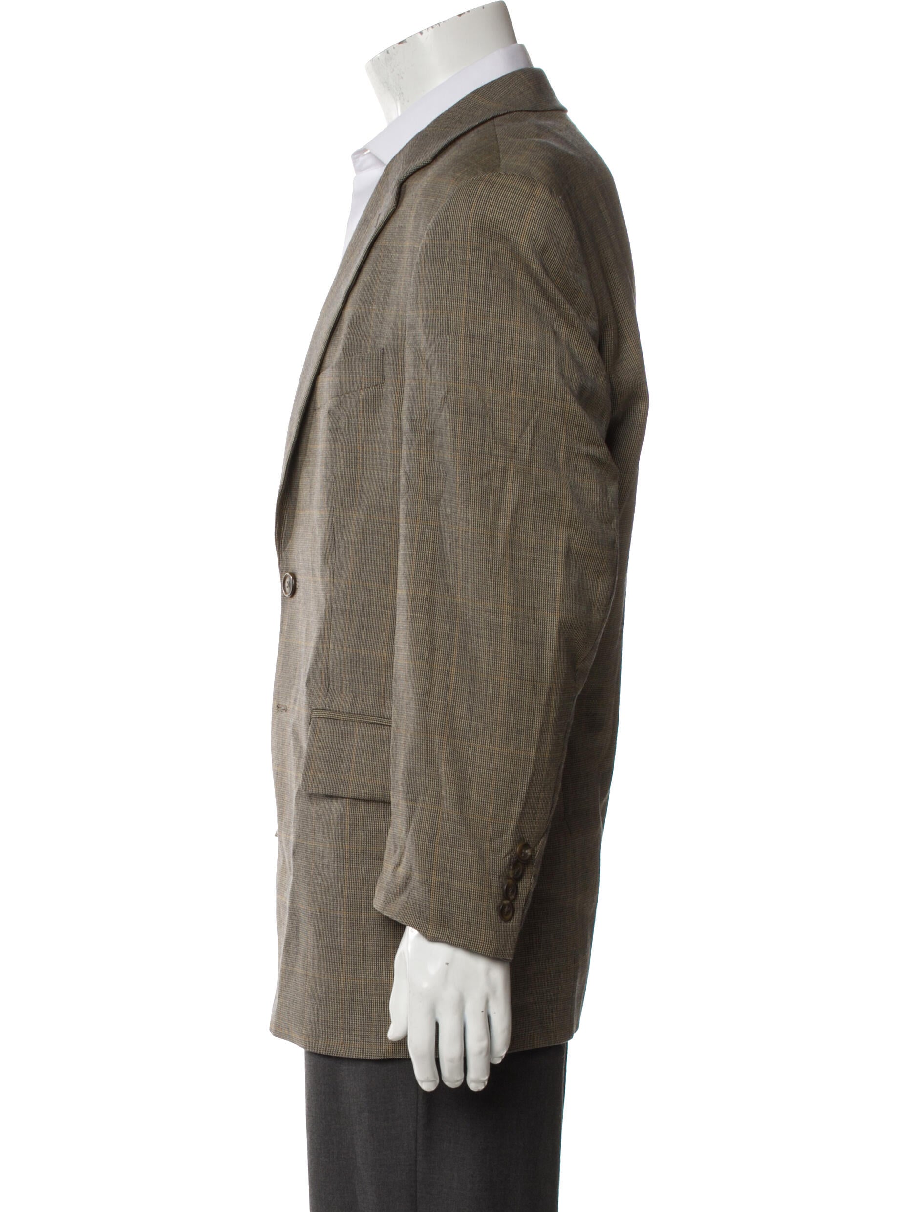 Polo Ralph Lauren Wool Plaid Print Blazer