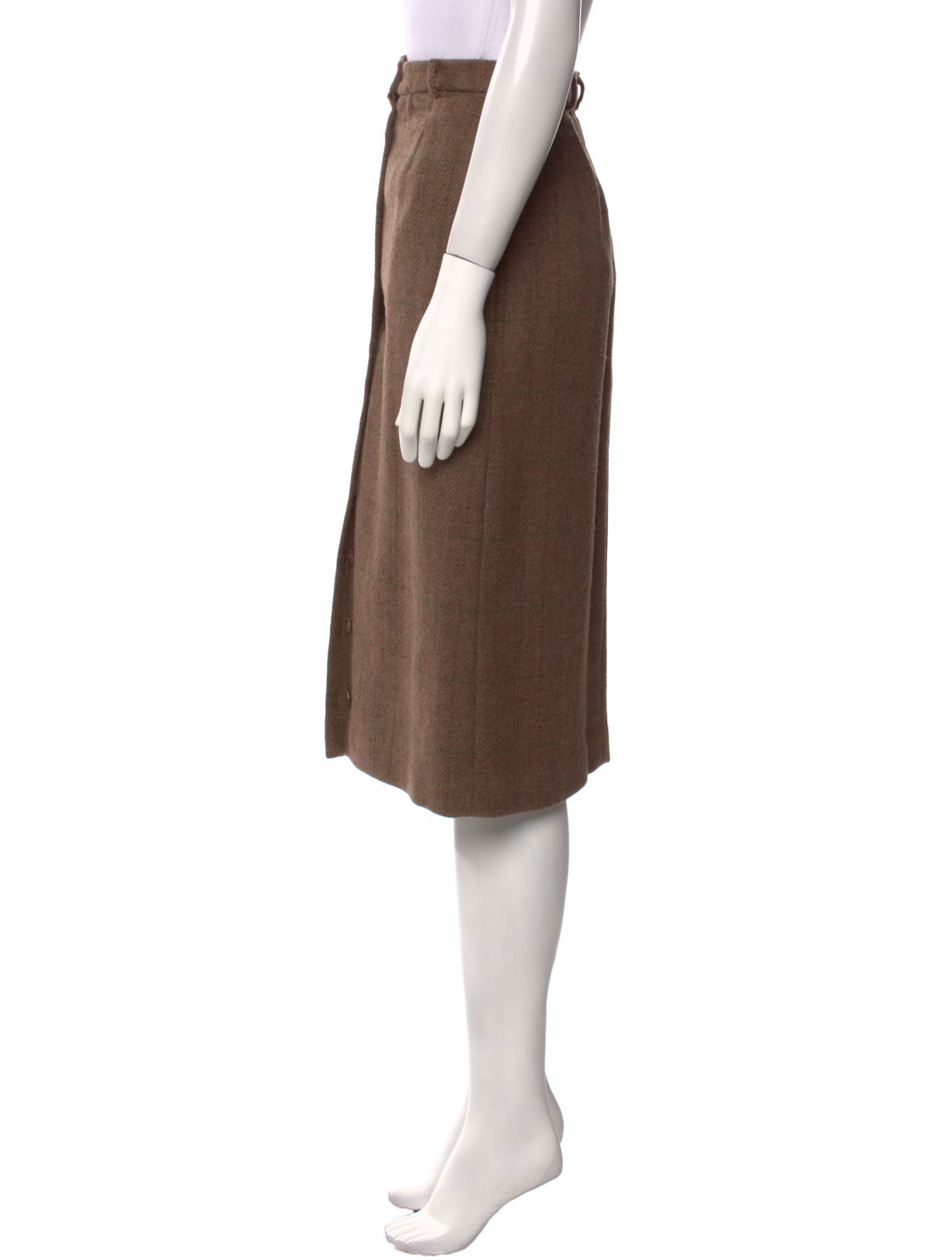 Polo Ralph Lauren Wool Knee-Length Skirt