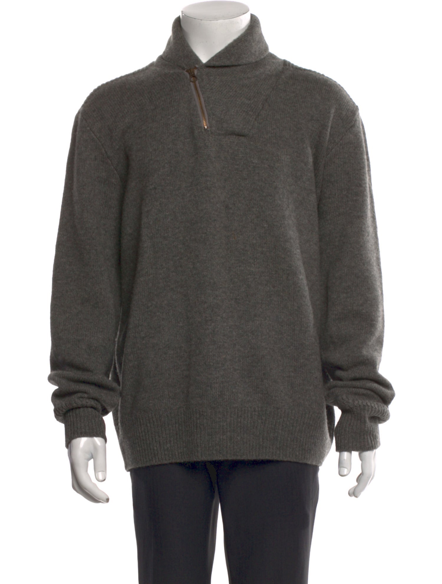 Polo Ralph Lauren Lambswool Mock Neck Polo Sweater - Green Sweaters ...
