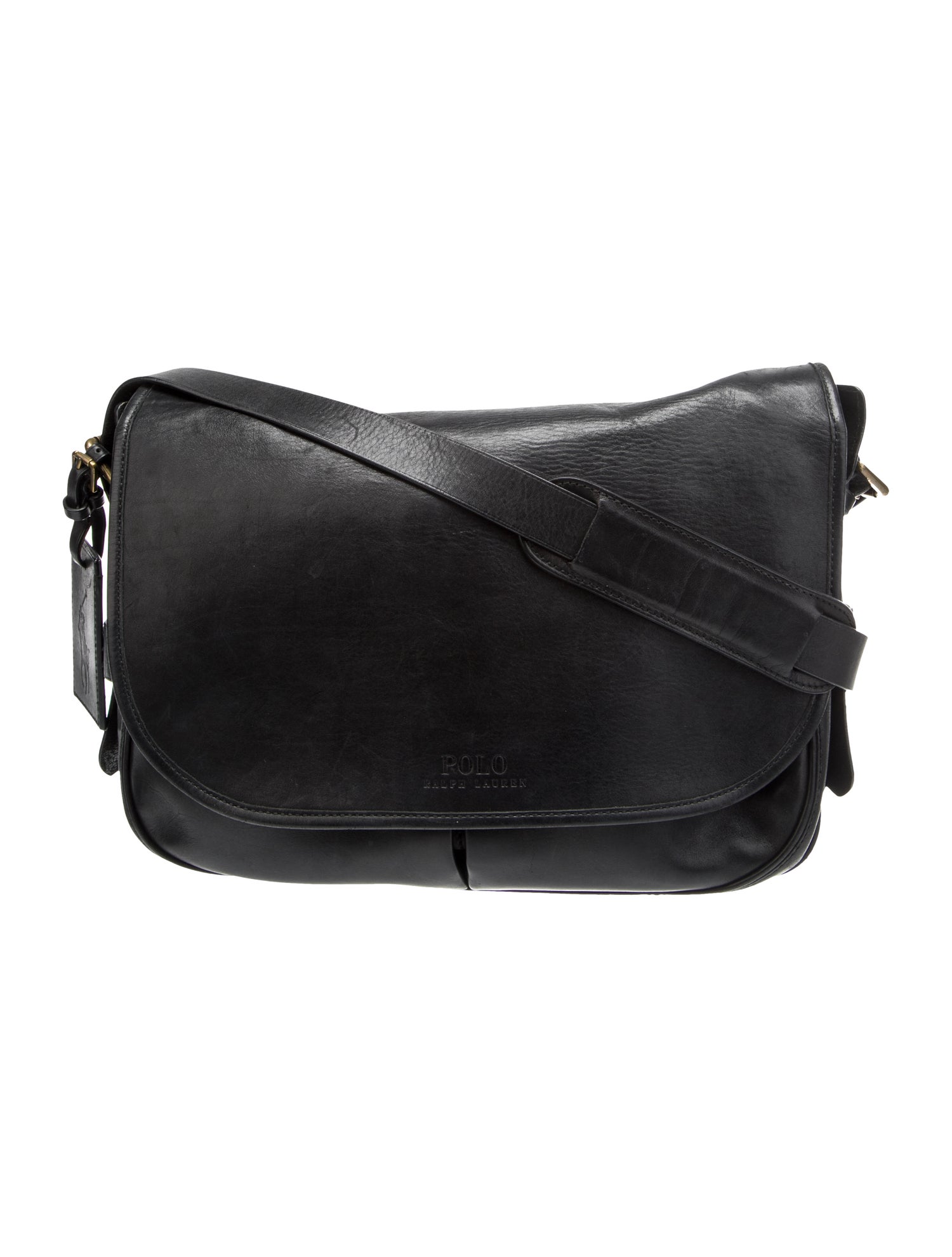 Polo Ralph Lauren Leather Messenger Bag