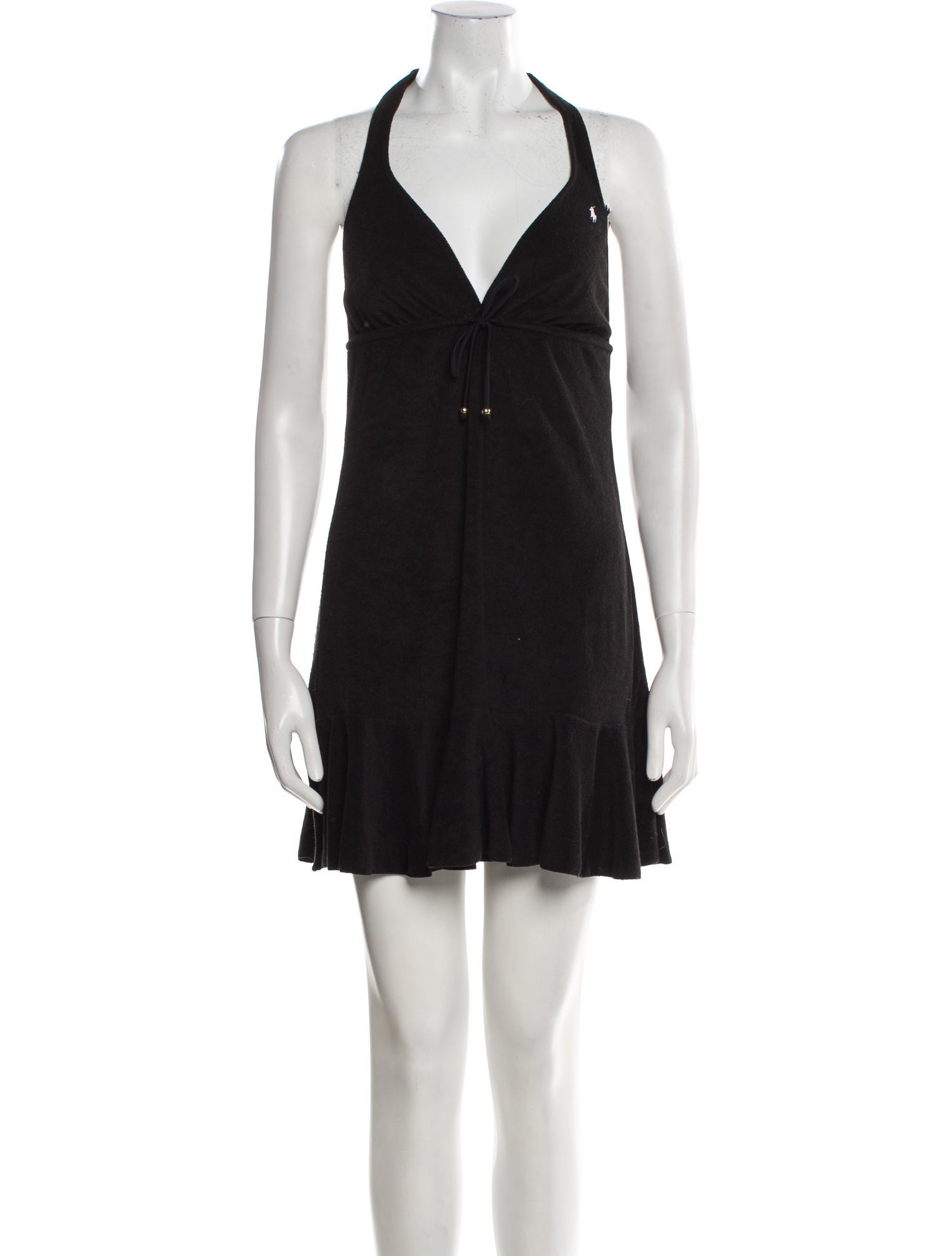 Polo Ralph Lauren Halterneck Mini Dress - Black Dresses, Clothing -  WPRLN102897