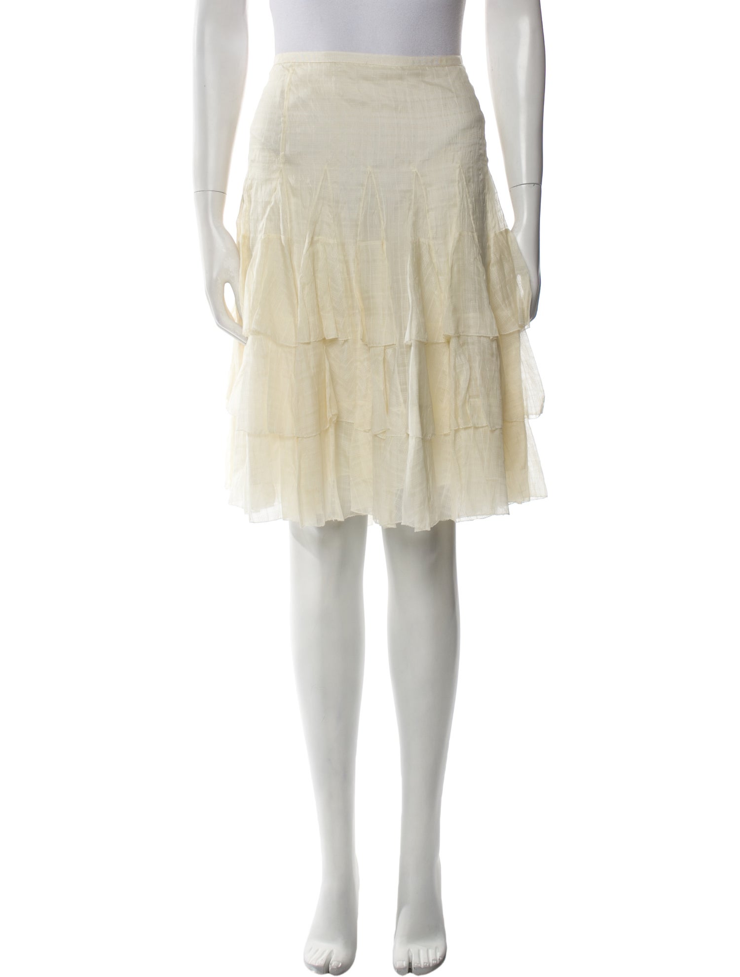 Polo Ralph Lauren Silk Knee-Length Skirt w/ Tags