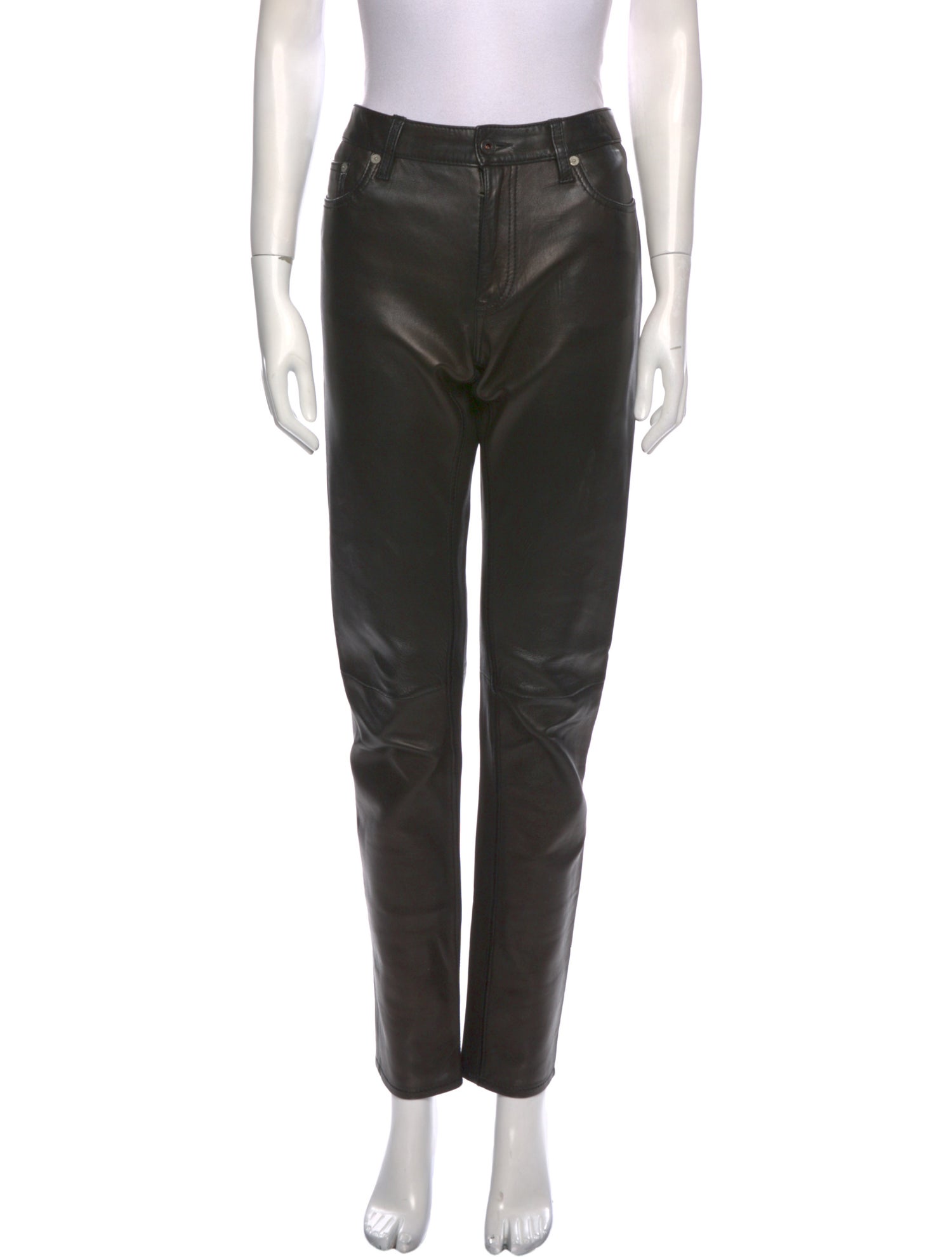 Polo Ralph Lauren Leather Straight Leg Pants