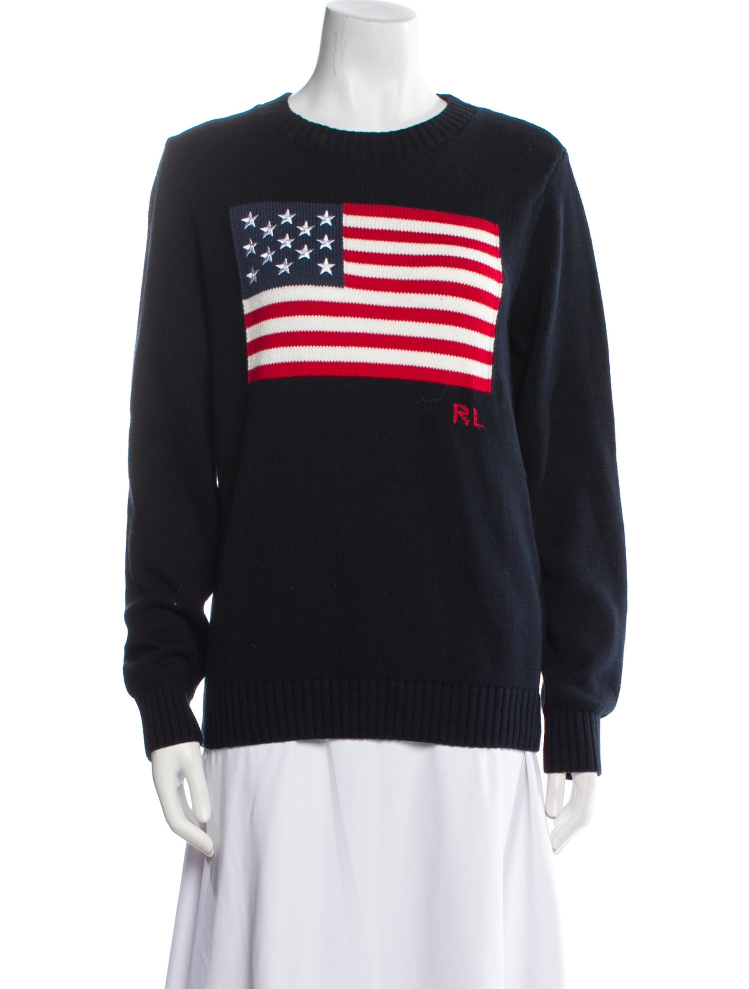 Polo Ralph Lauren Graphic Print Crew Neck Sweater w/ Tags