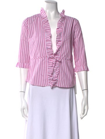 Polo Ralph Lauren Tops Striped Plunge Neckline Crop Top S