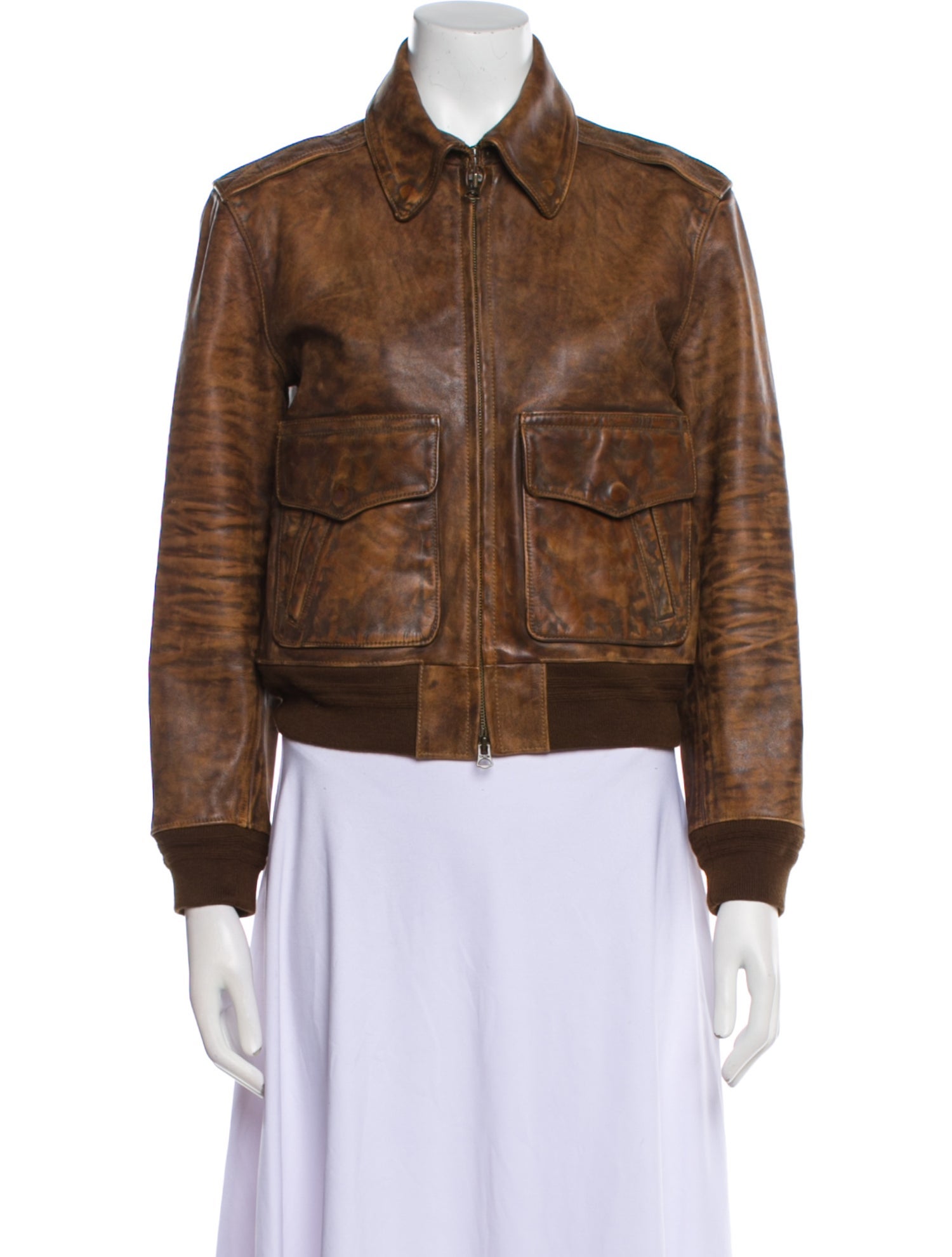 Polo Ralph Lauren Leather Bomber Jacket