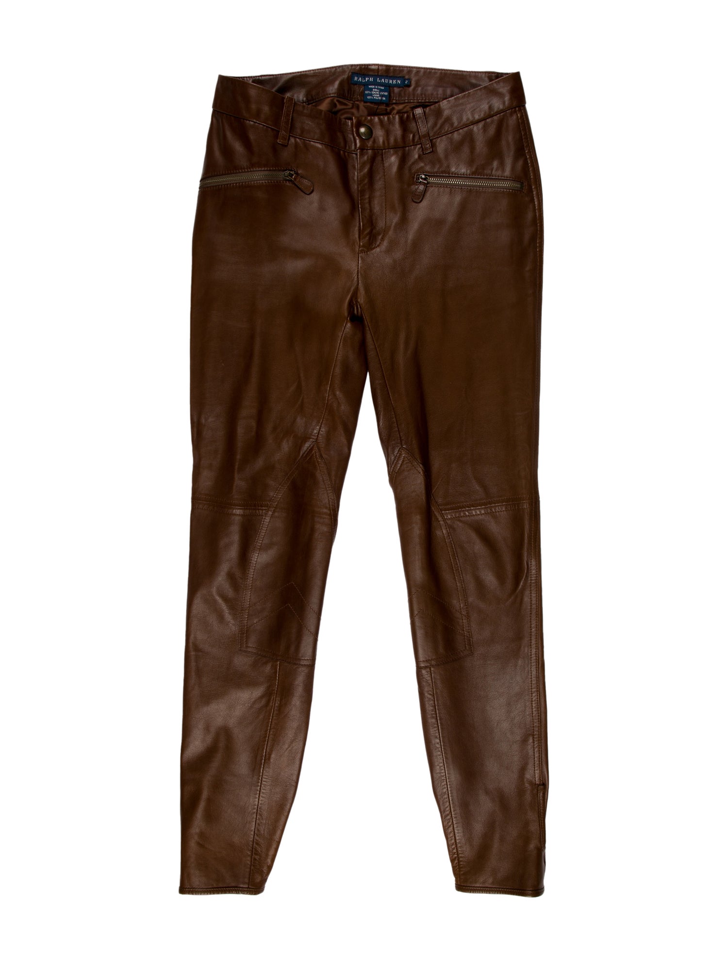 Polo Ralph Lauren Leather Skinny Leg Pants