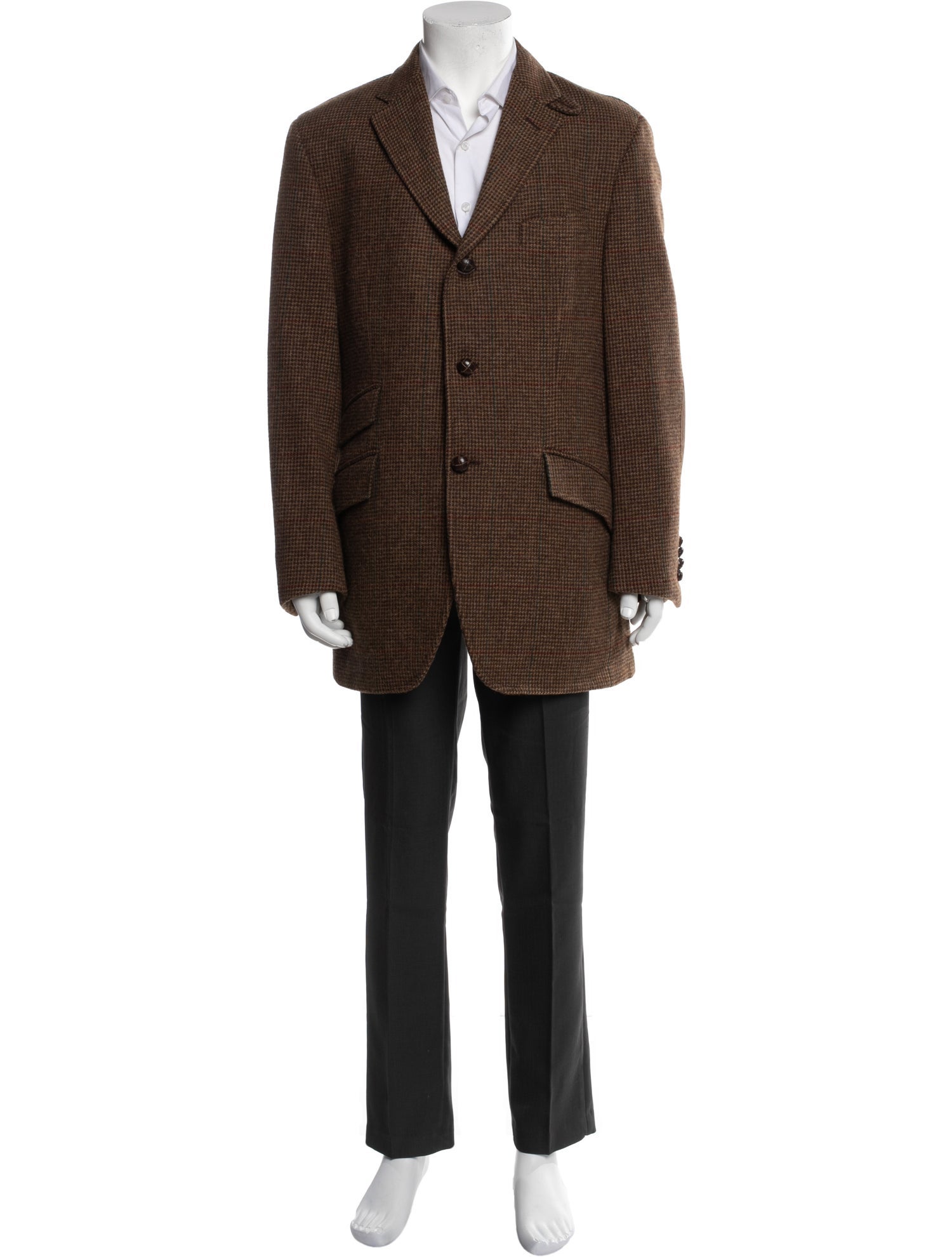 Polo Ralph Lauren Virgin Wool Plaid Print Blazer