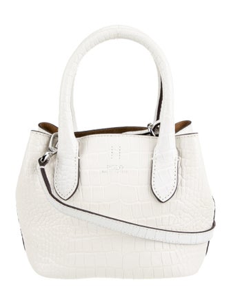 Polo Ralph Lauren Embossed Leather Bucket Bag