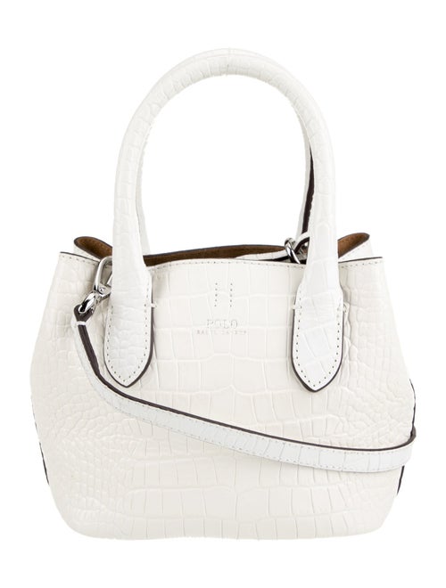 Polo Ralph Lauren Embossed Leather Bucket Bag