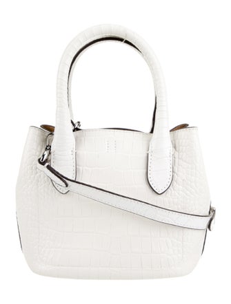 Polo Ralph Lauren Embossed Leather Bucket Bag