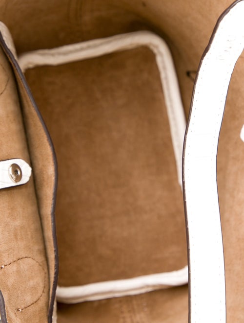 Polo Ralph Lauren Embossed Leather Bucket Bag