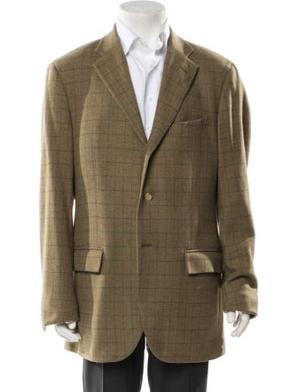 Polo Ralph Lauren Wool Plaid Print Utility Jacket