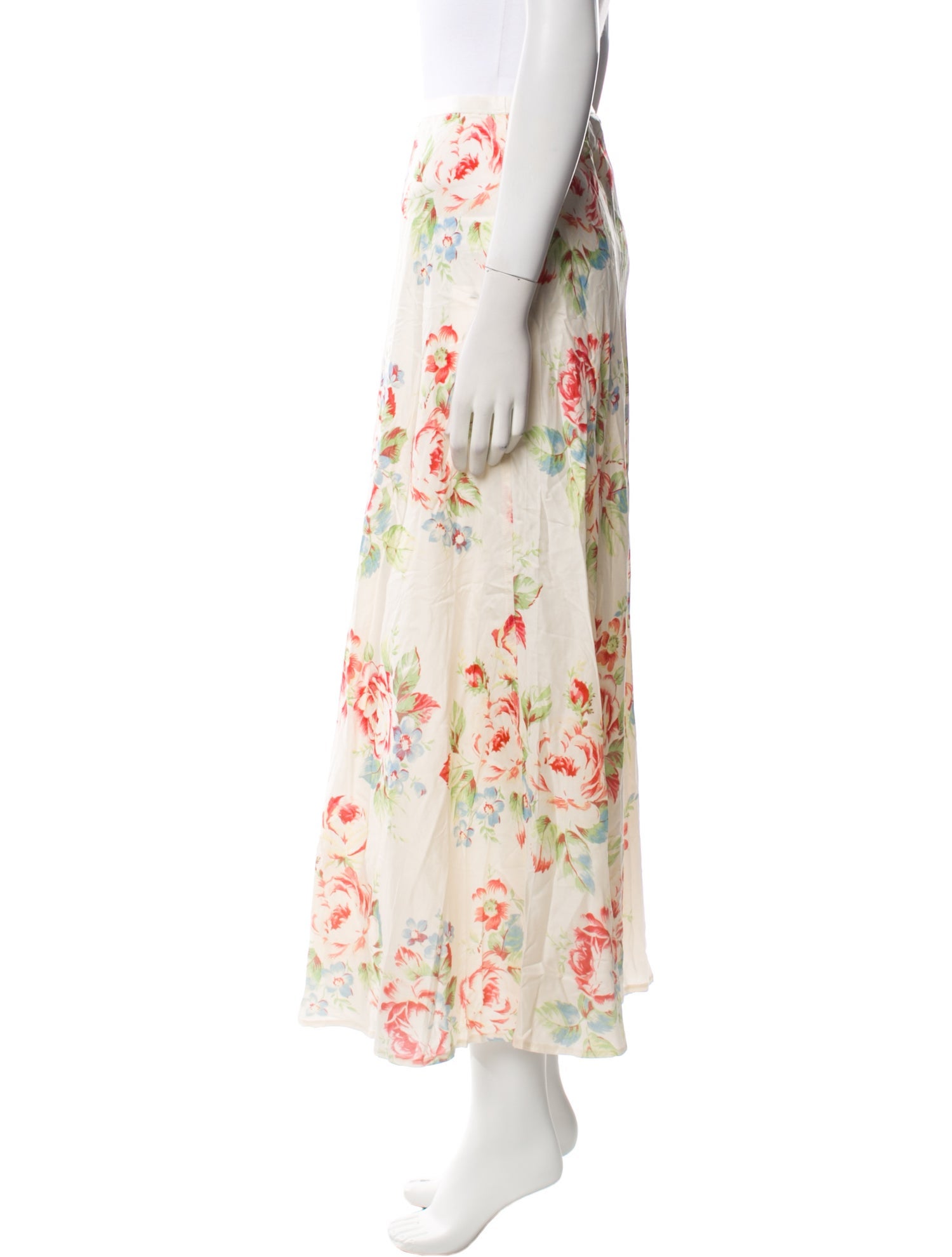 Polo Ralph Lauren Floral Print Midi Length Skirt w/ Tags