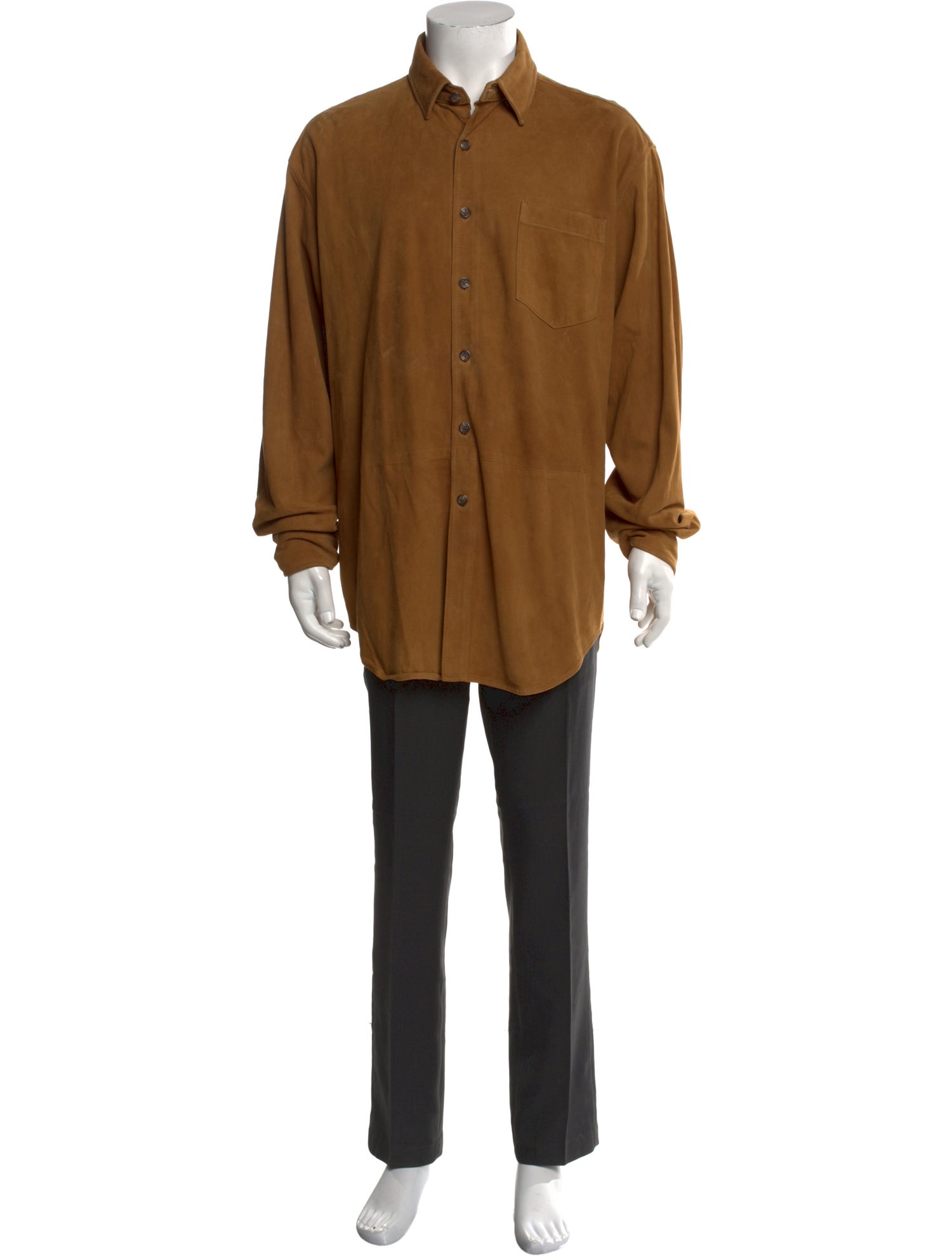 Polo Ralph Lauren Leather Long Sleeve Shirt