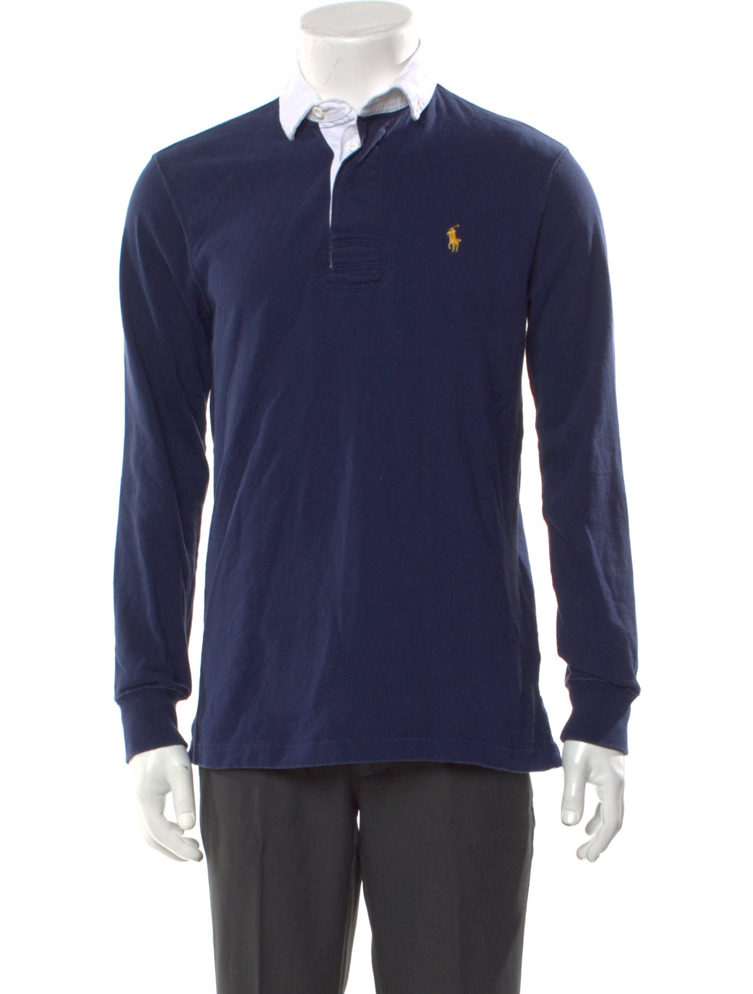 Polo Ralph Lauren Collar Long Sleeve Polo Shirt - Blue Polos, Clothing ...