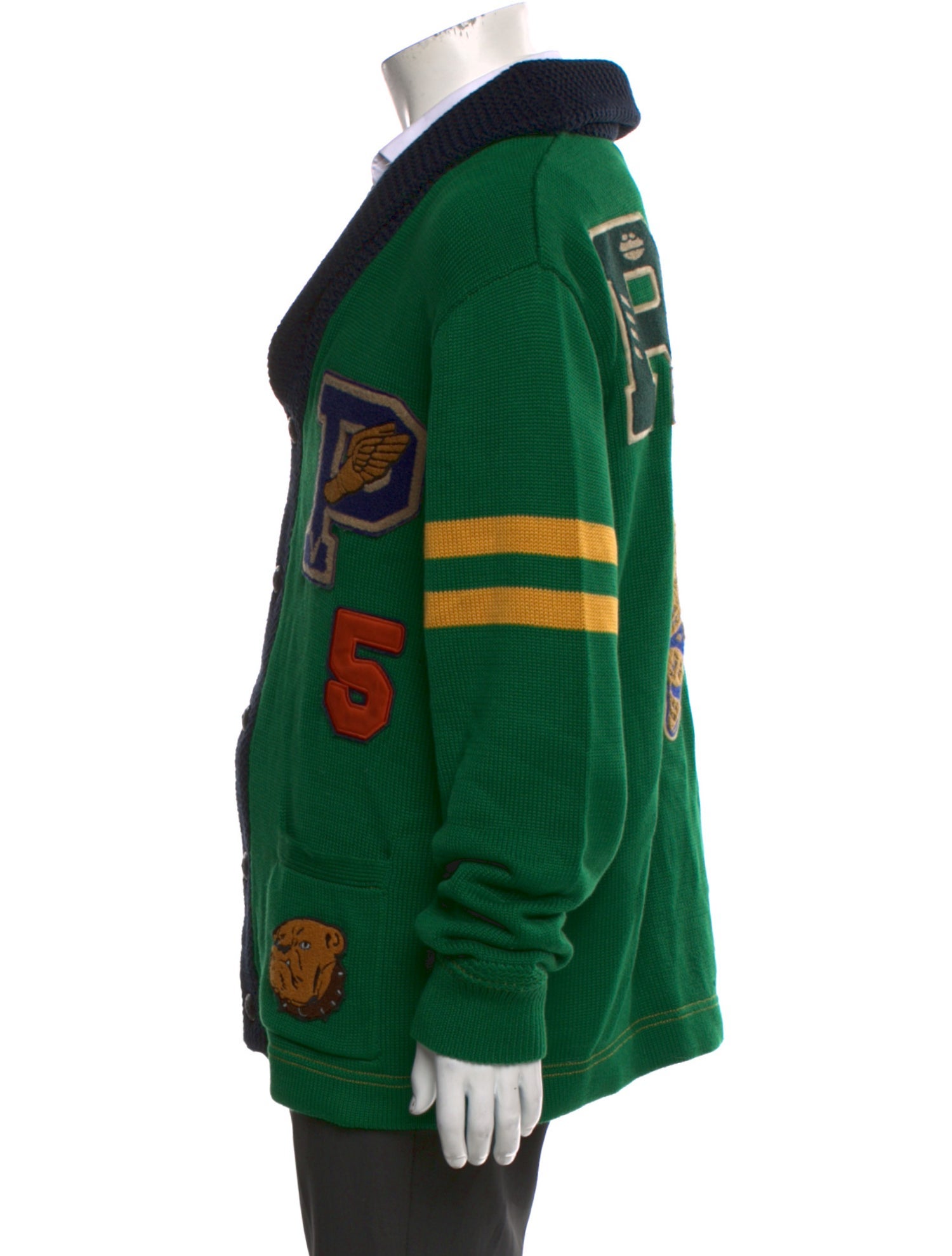 Polo Ralph Lauren Graphic Print V-Neck Cardigan w/ Tags