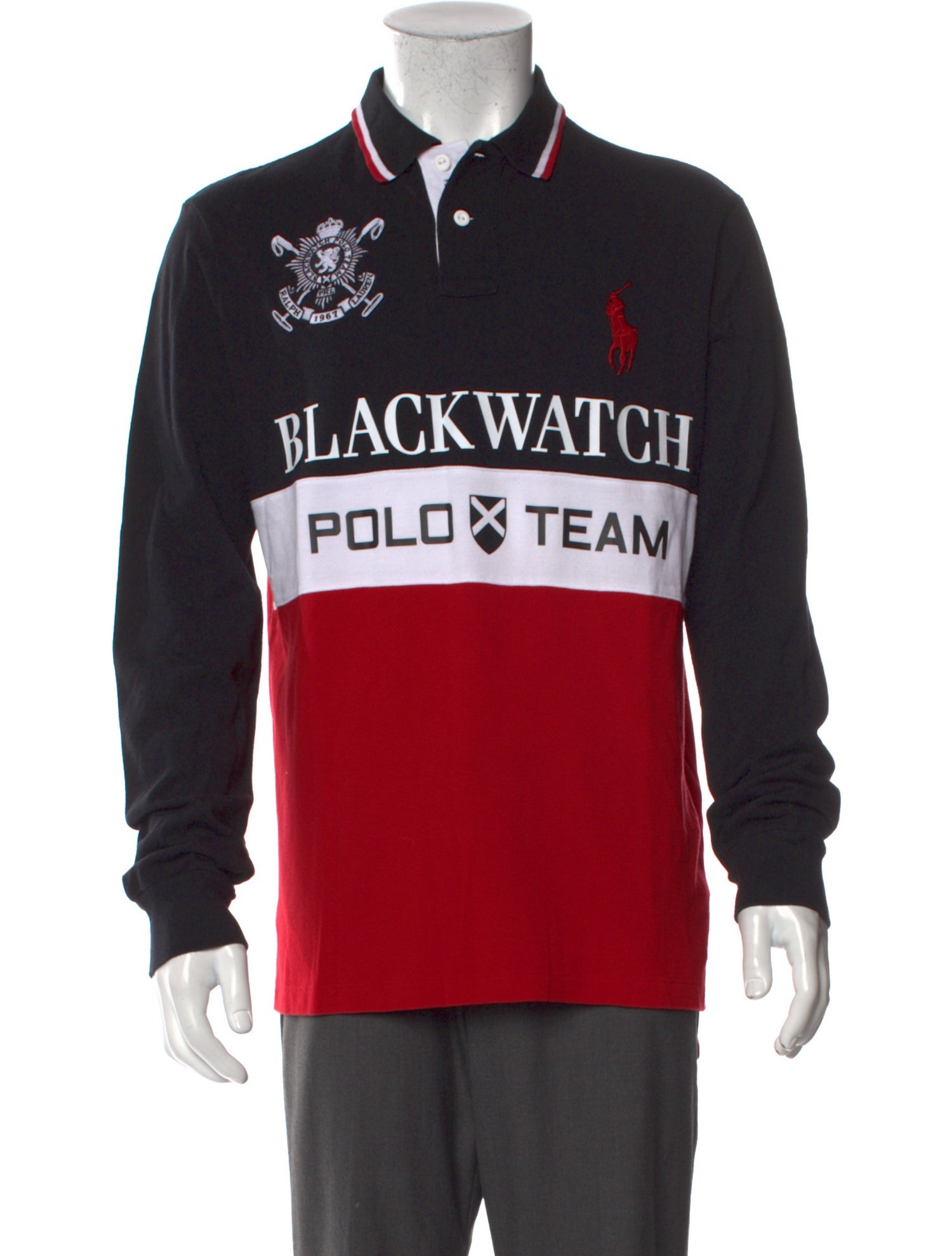 Polo Ralph Lauren Graphic Print Collar Polo Shirt