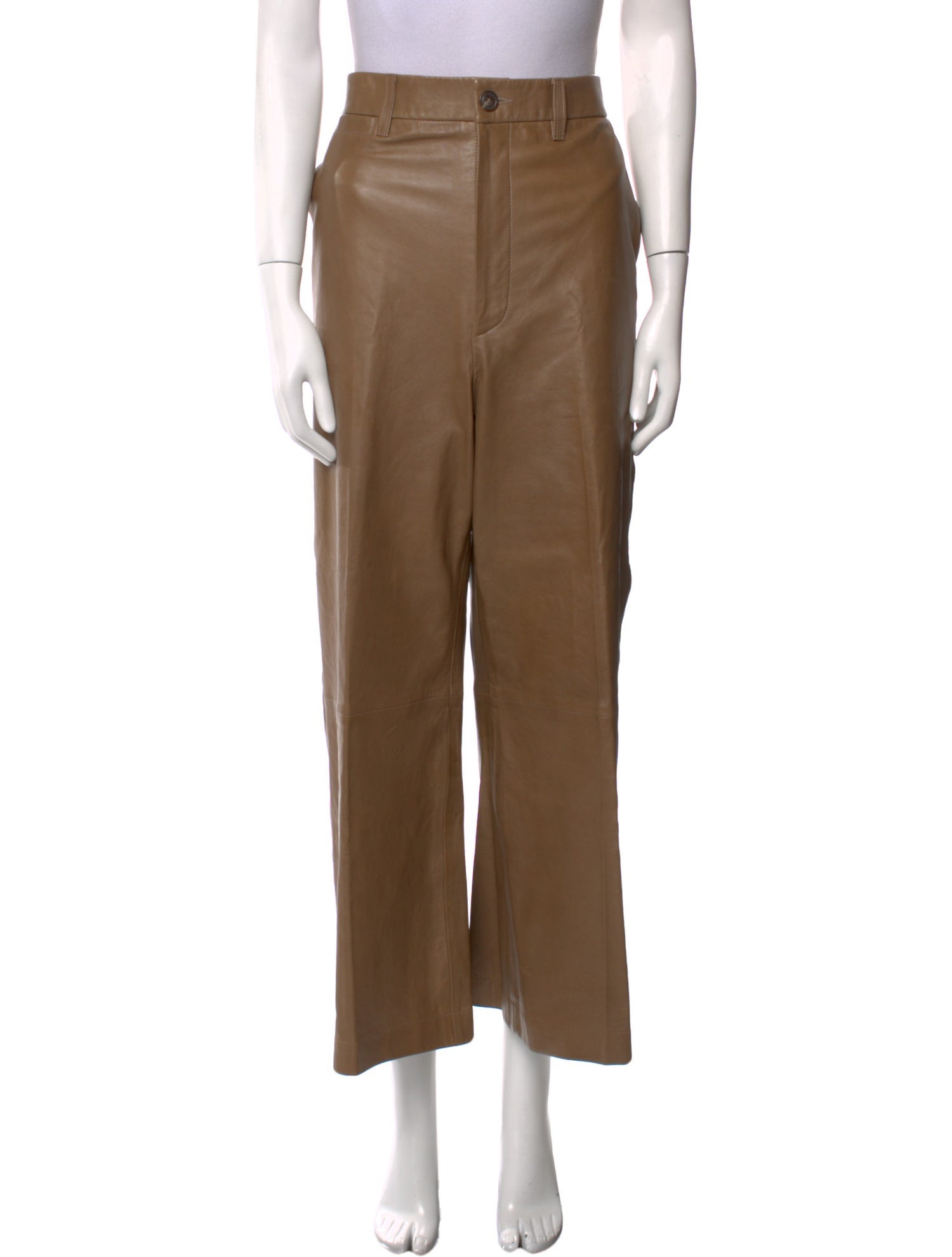 Polo Ralph Lauren Leather Wide Leg Pants