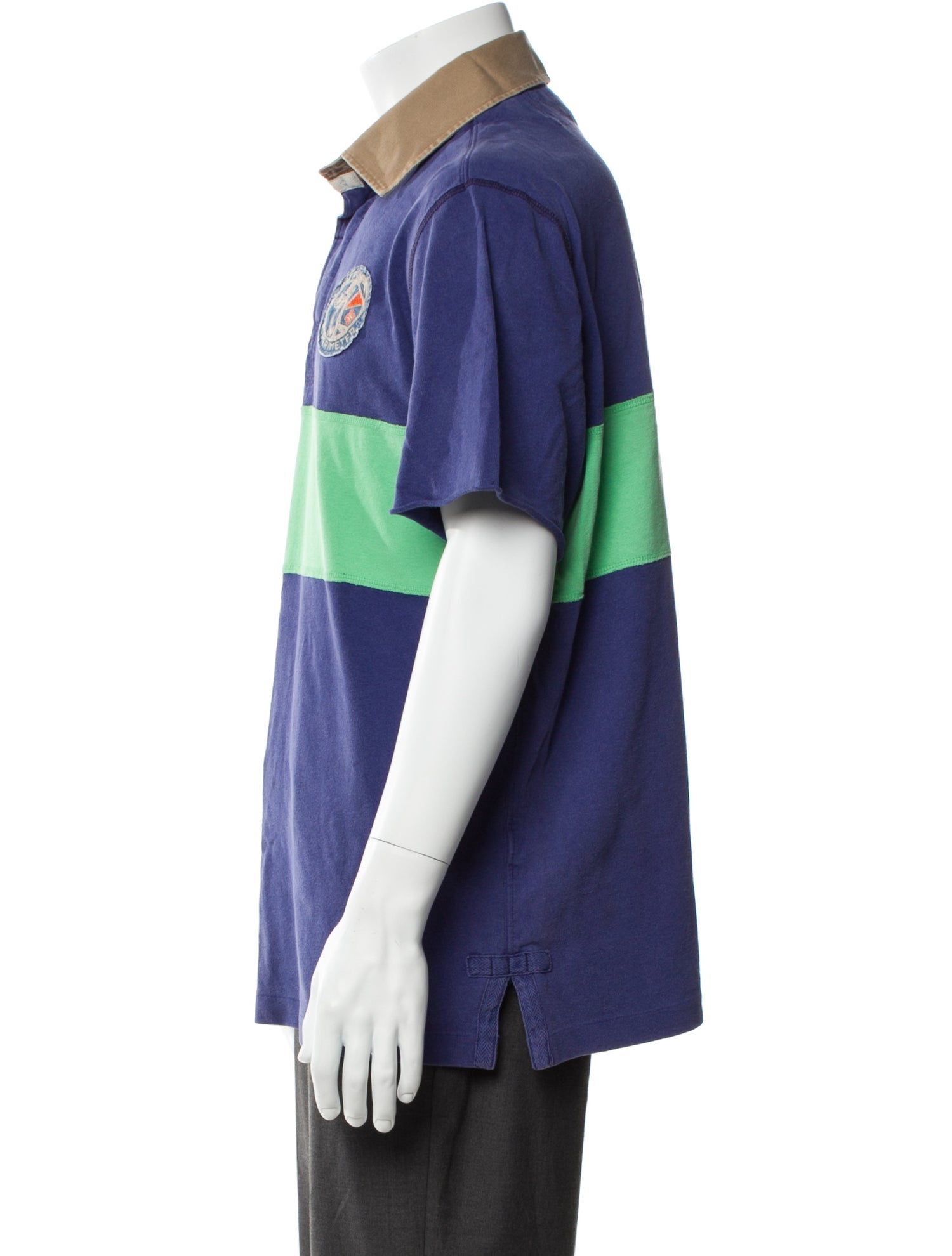 Polo Ralph Lauren Colorblock Pattern Collar Polo Shirt