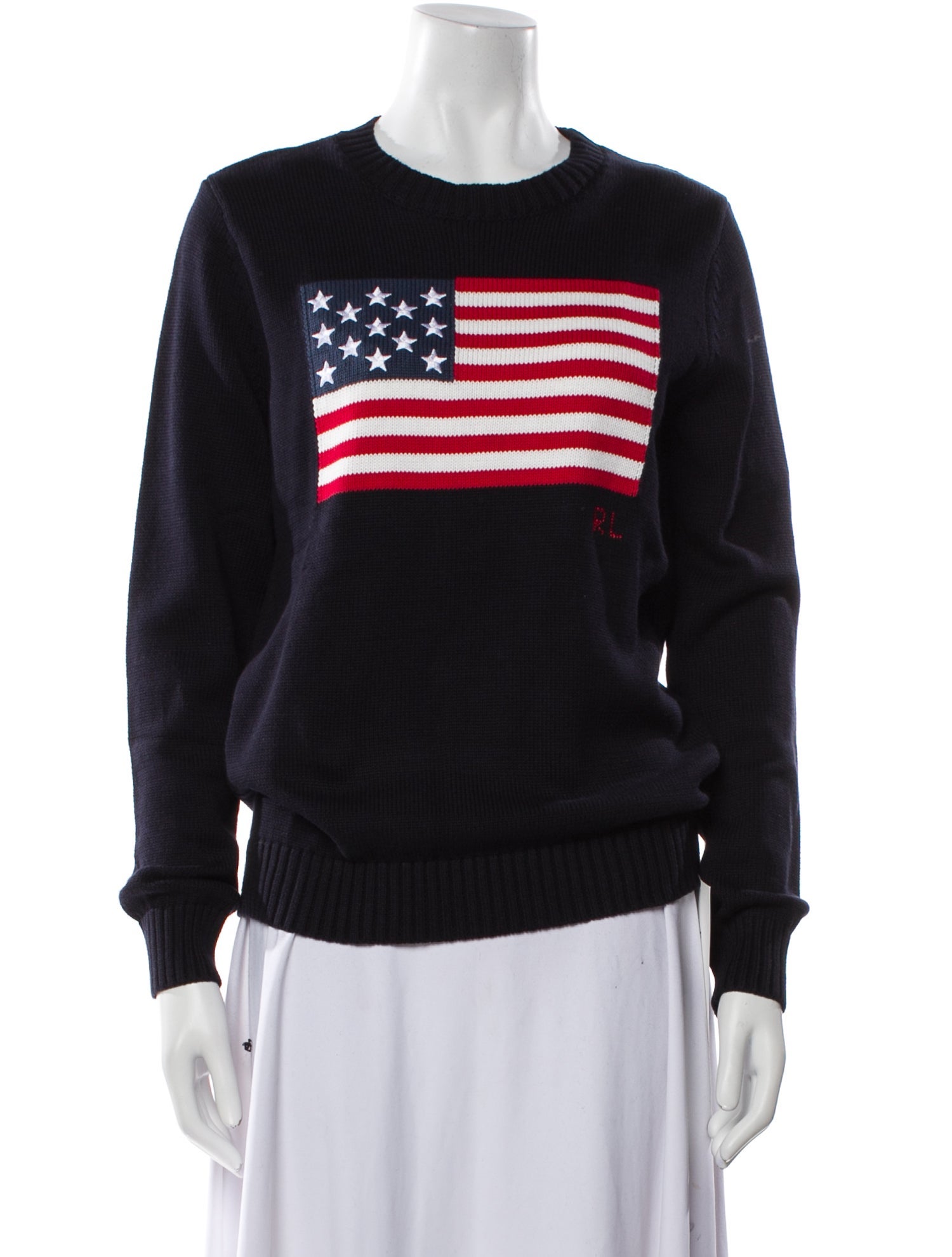 Polo Ralph Lauren Graphic Print Crew Neck Sweater w/ Tags