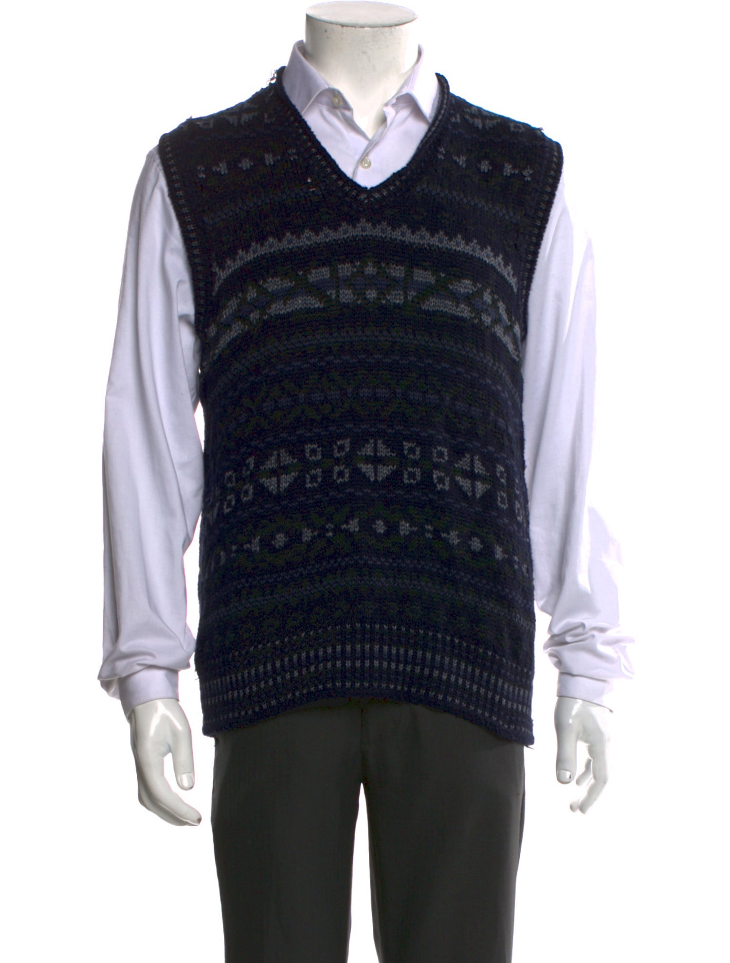 Polo Ralph Lauren Patterned V-Neck Sweater Vest