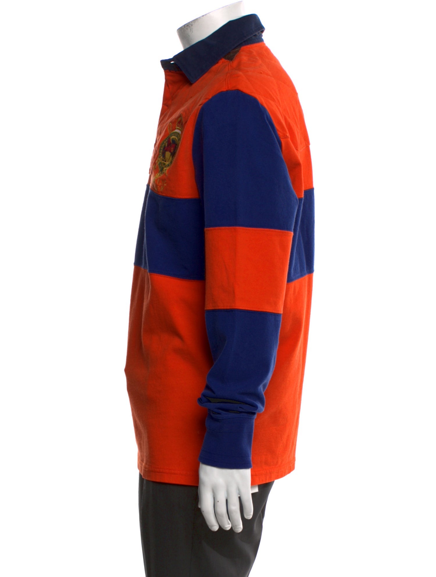 Polo Ralph Lauren Colorblock Pattern Crew Neck Polo Shirt
