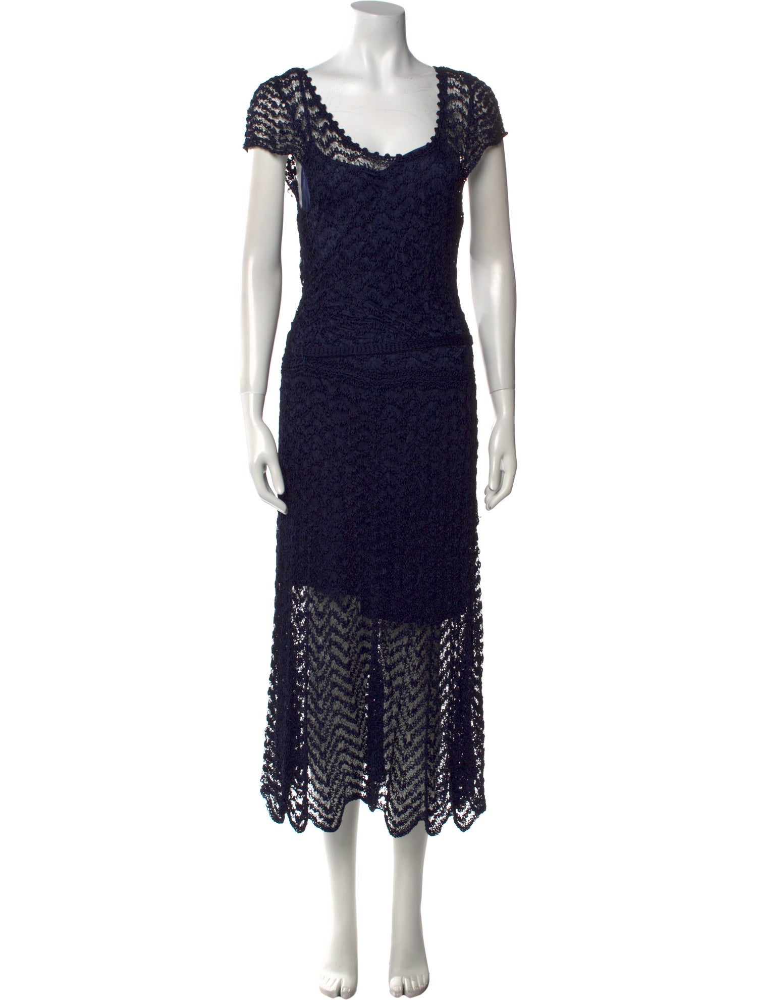 Polo Ralph Lauren Lace Pattern Long Dress
