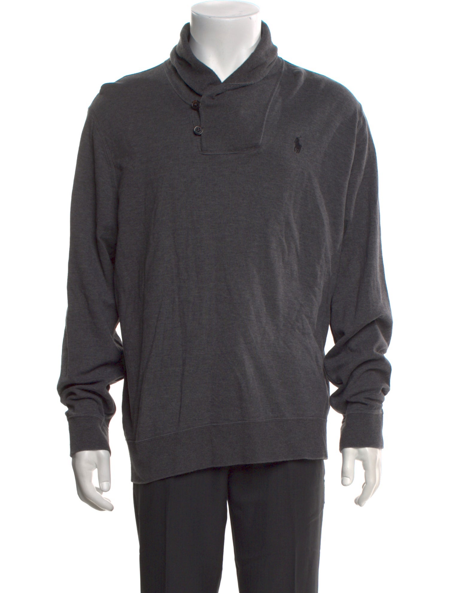 Polo Ralph Lauren Signature Logo Mock Neck Polo Sweater