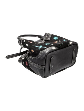 Polo Ralph Lauren Suede Top Handle Bag