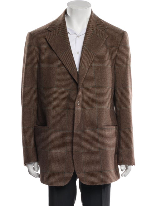 Polo Ralph Lauren Virgin Wool Houndstooth Print Peacoat