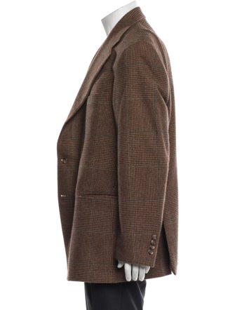 Polo Ralph Lauren Virgin Wool Houndstooth Print Peacoat