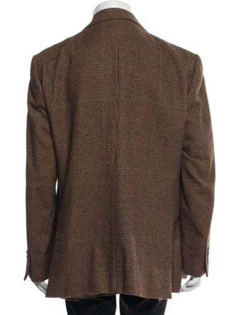 Polo Ralph Lauren Virgin Wool Houndstooth Print Peacoat