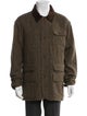 Polo Ralph Lauren Wool Plaid Print Utility Jacket