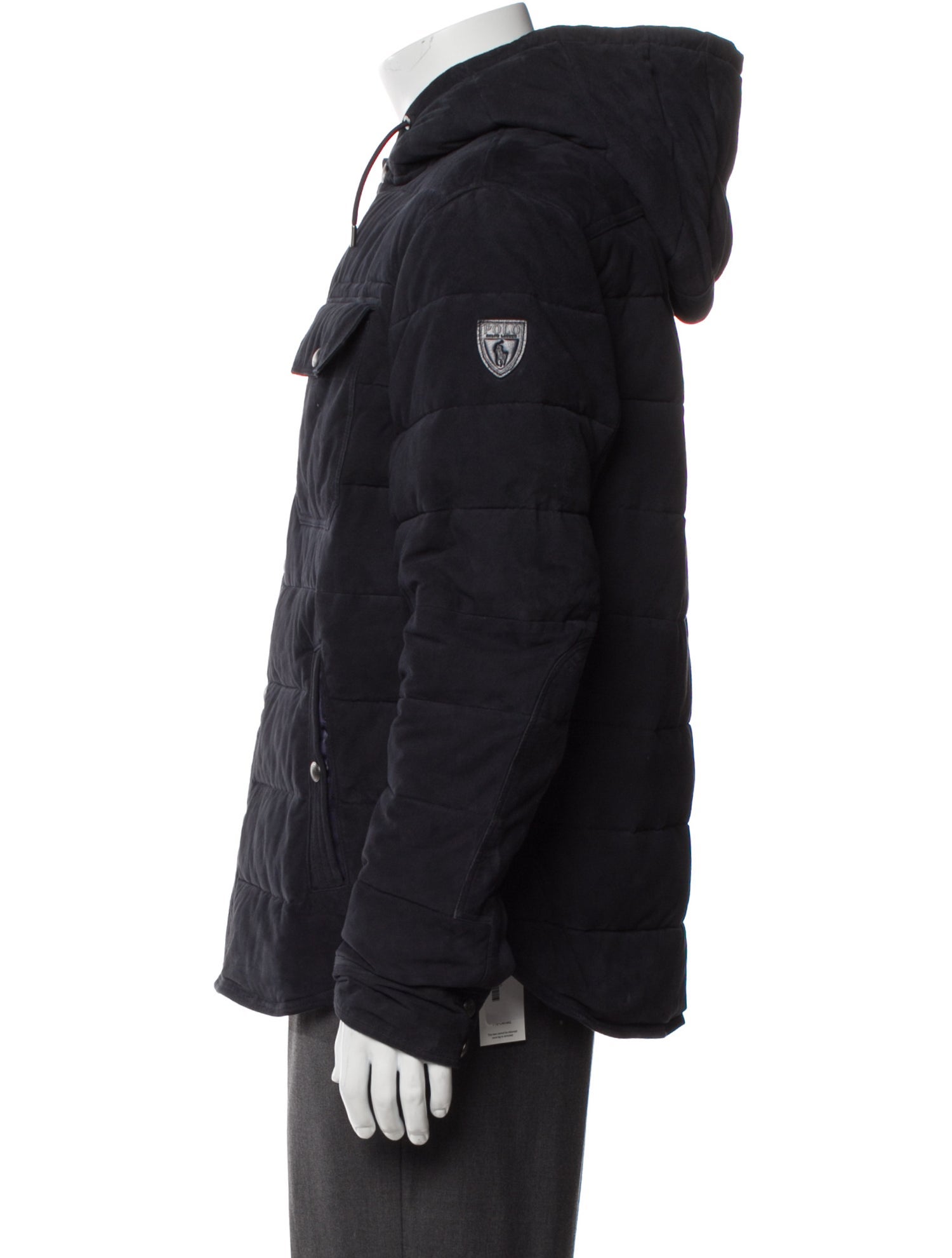 Polo Ralph Lauren Suede Puffer Coat w/ Tags