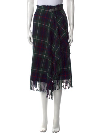 Polo Ralph Lauren Wool Midi Length Skirt