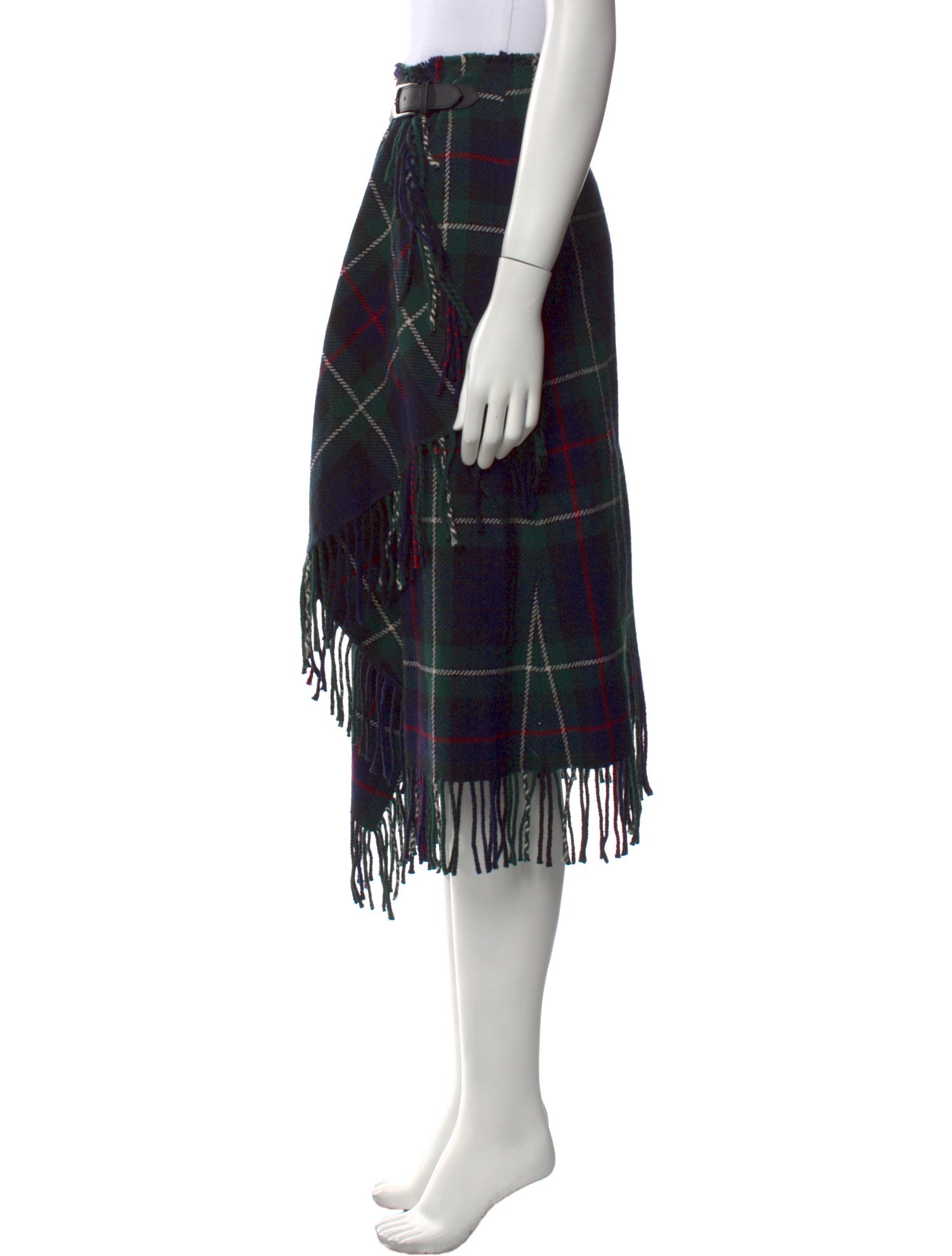 Polo Ralph Lauren Wool Midi Length Skirt