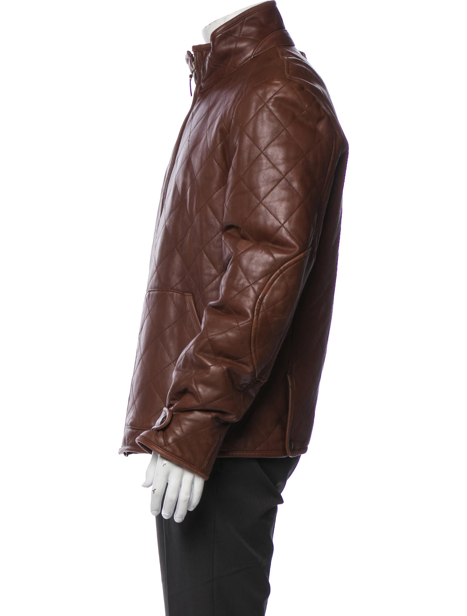 Polo Ralph Lauren Leather Puffer Coat