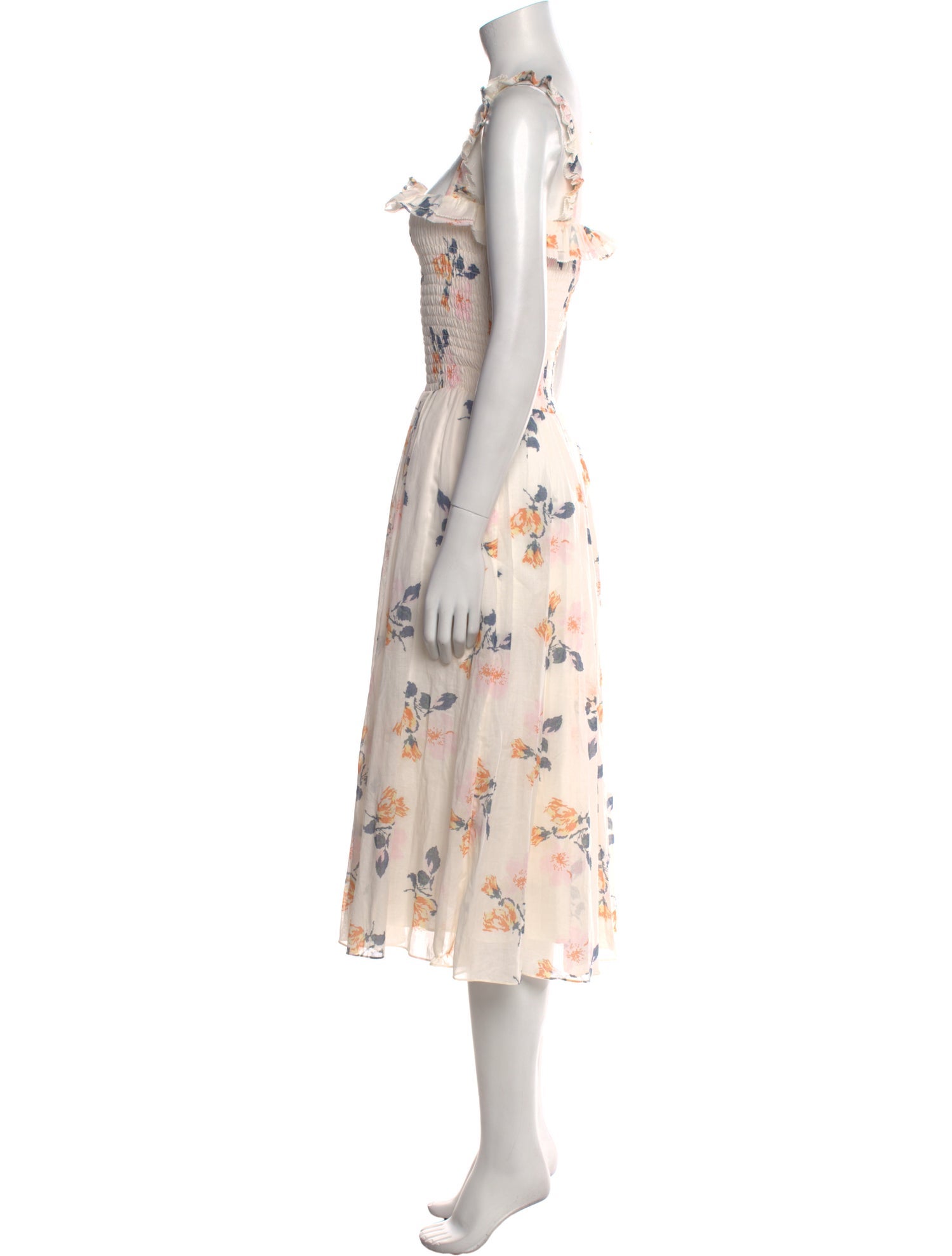 Polo Ralph Lauren Floral Print Midi Length Dress w/ Tags