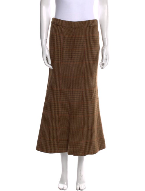 Polo Ralph Lauren Wool Midi Length Skirt