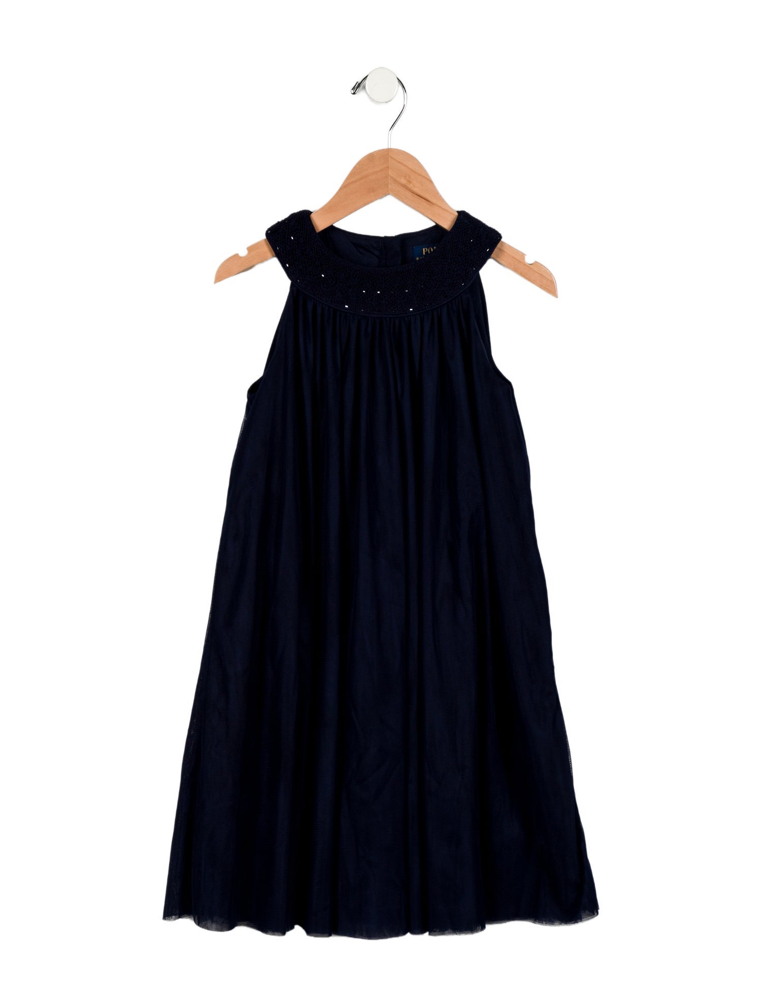 Polo Ralph Lauren Girls' Pleated Sleeveless Dress