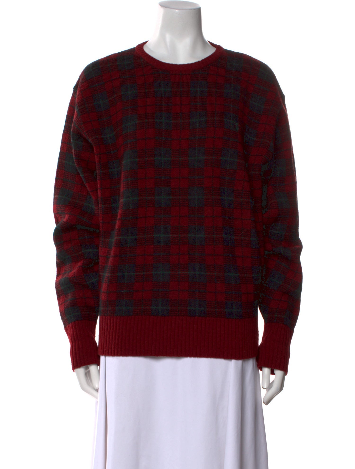 Polo Ralph Lauren Wool Plaid Print Sweater