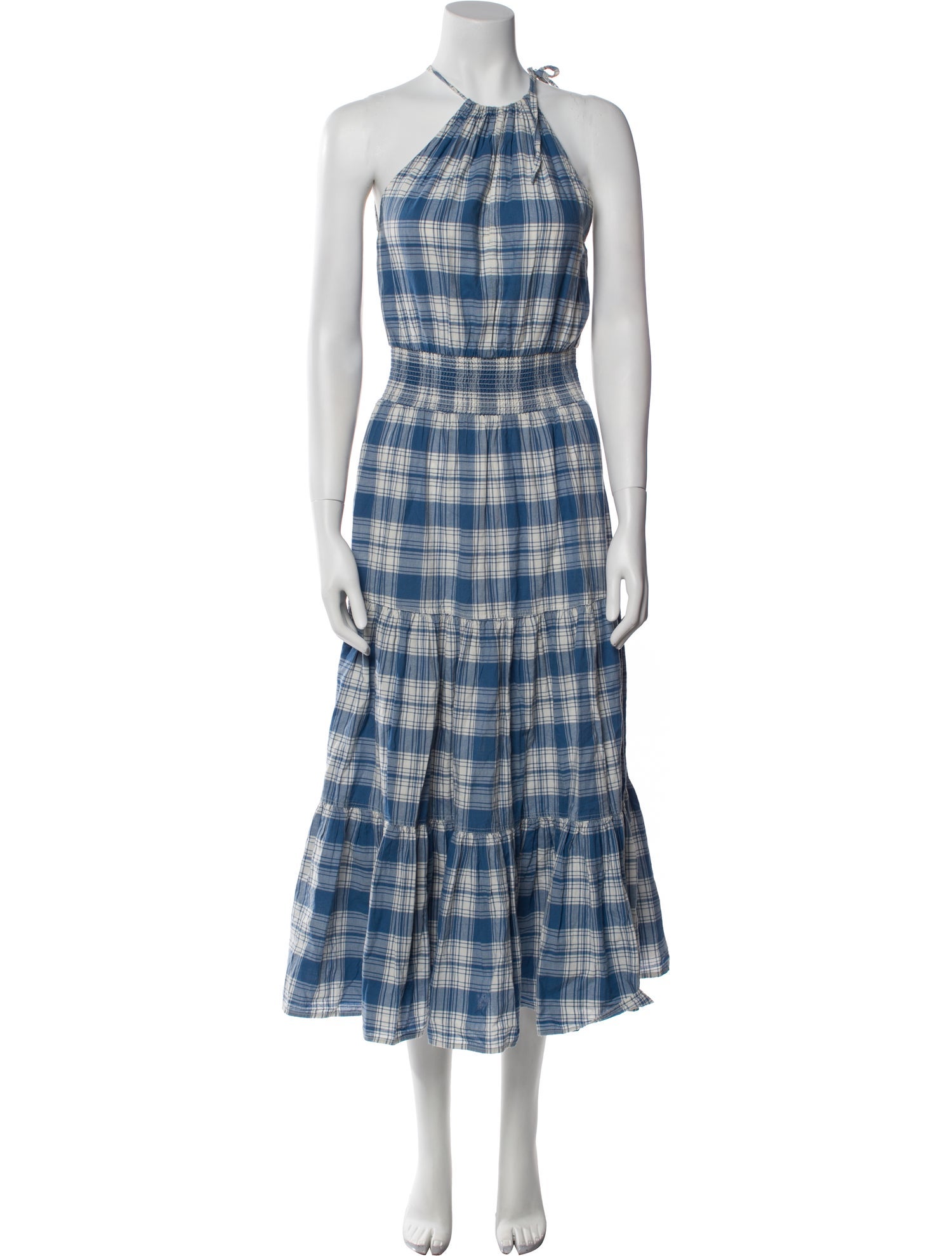 Polo Ralph Lauren Plaid Print Long Dress