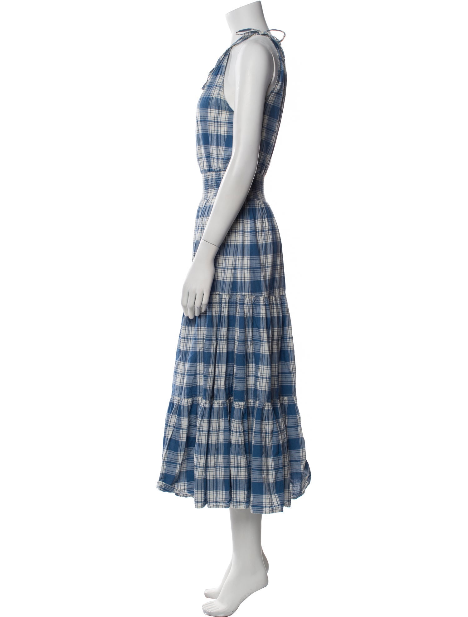 Polo Ralph Lauren Plaid Print Long Dress