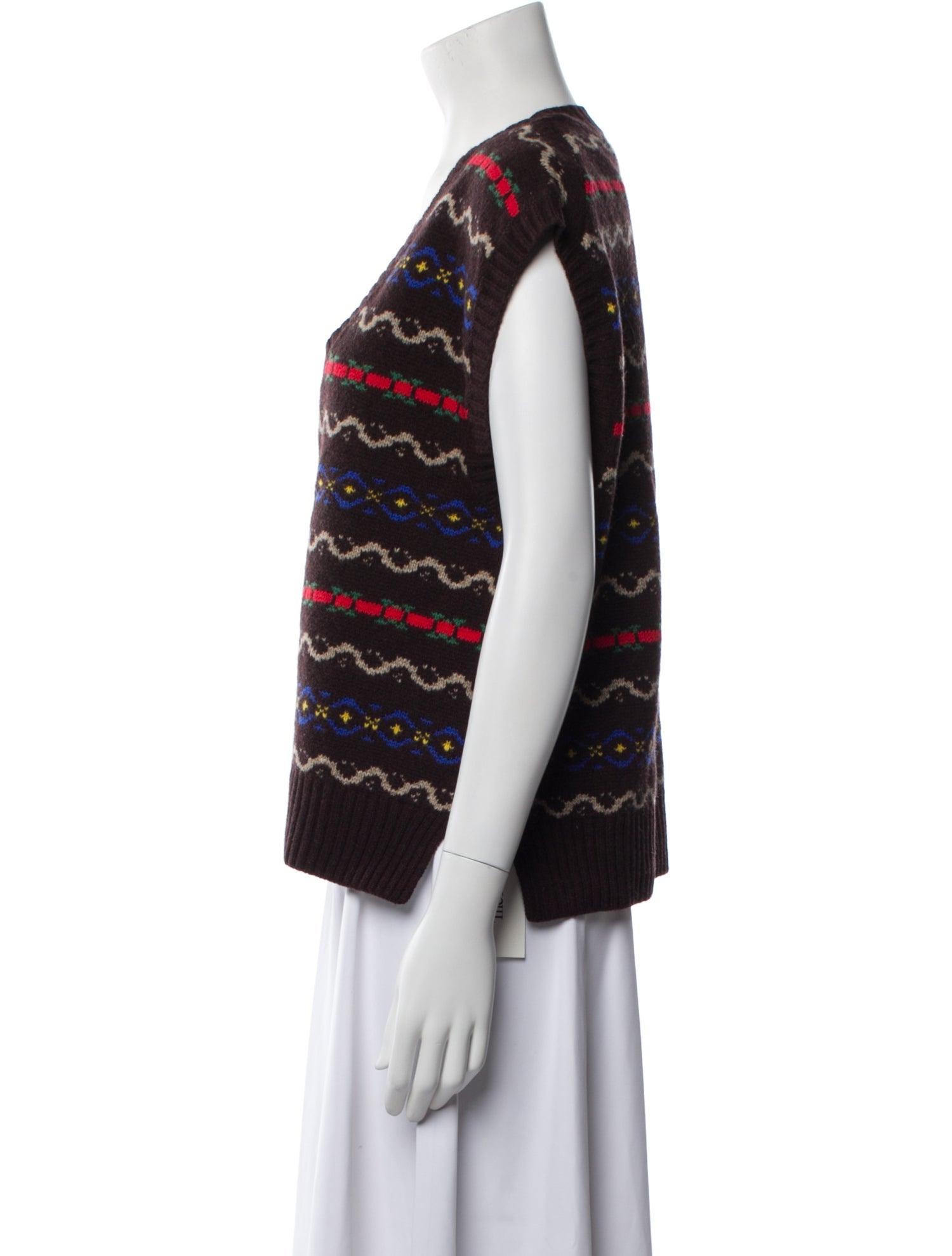 Polo Ralph Lauren Printed V-Neck Sweater