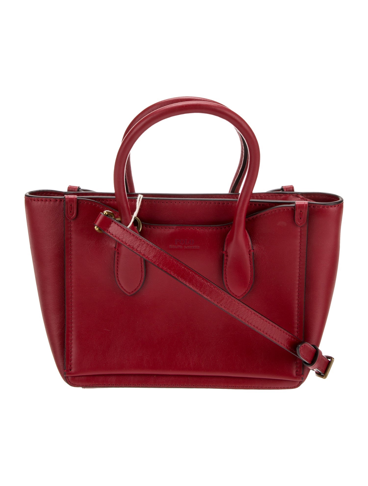 Polo Ralph Lauren Leather Top Handle Bag w/ Tags