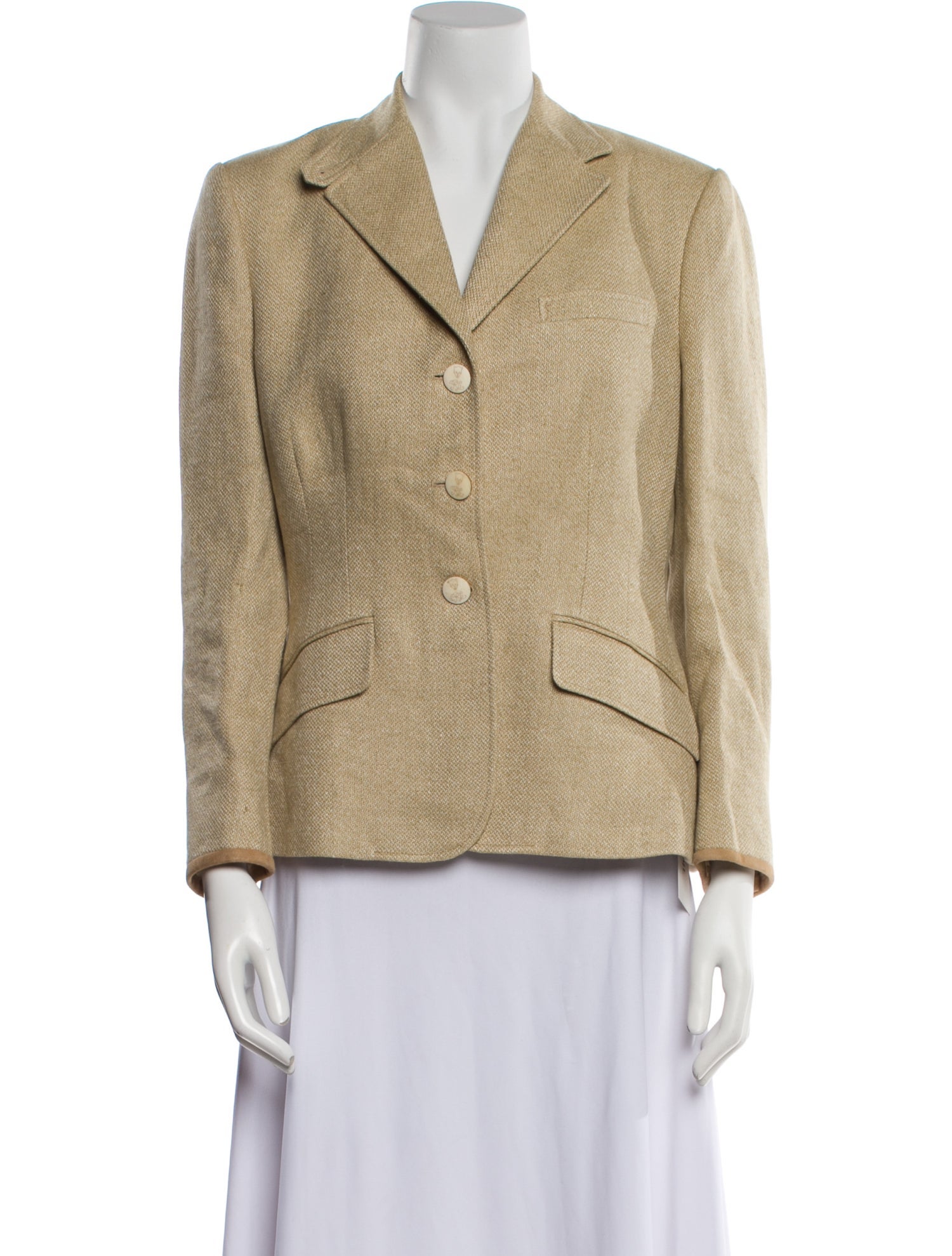 Polo Ralph Lauren Linen Plaid Print Blazer