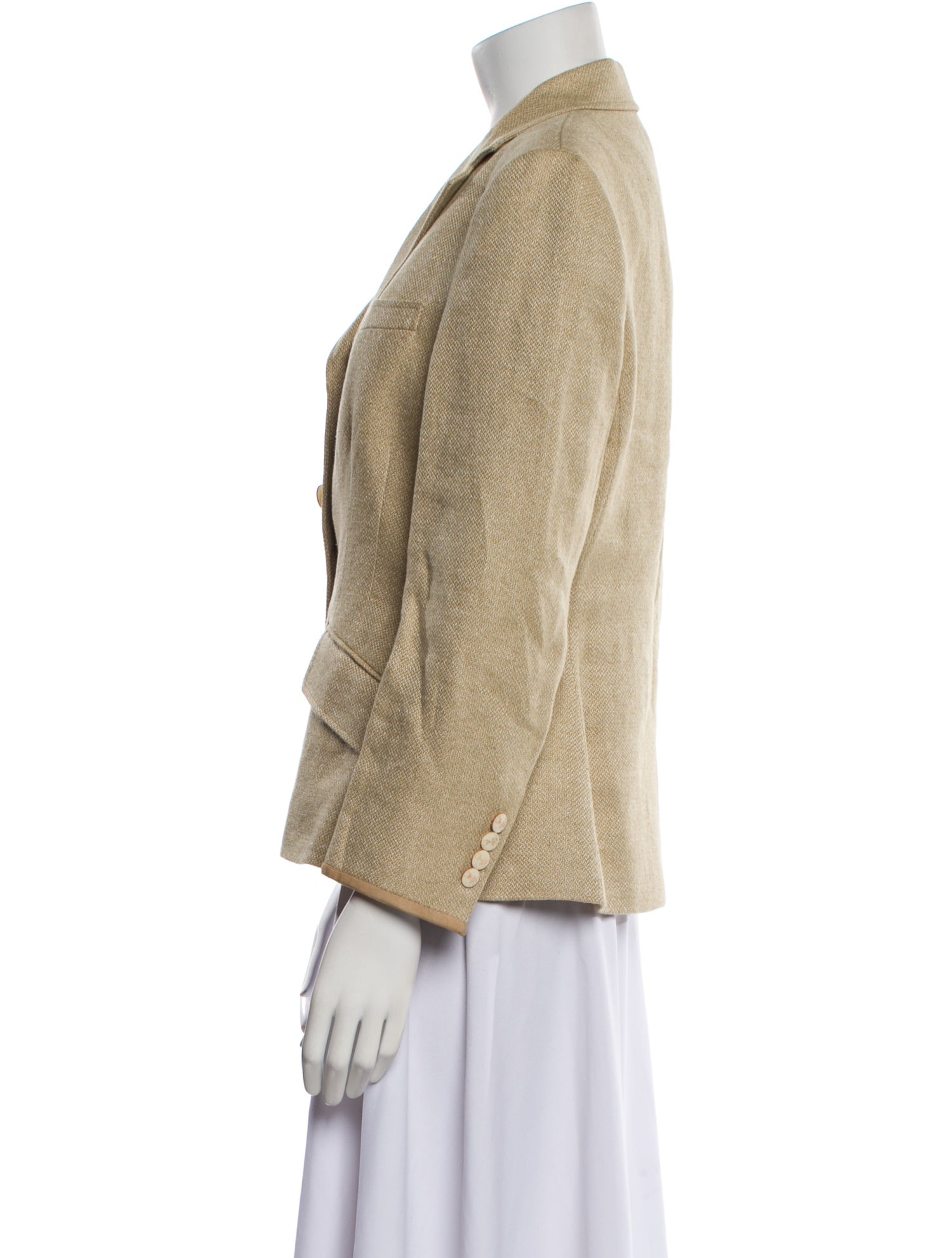 Polo Ralph Lauren Linen Plaid Print Blazer